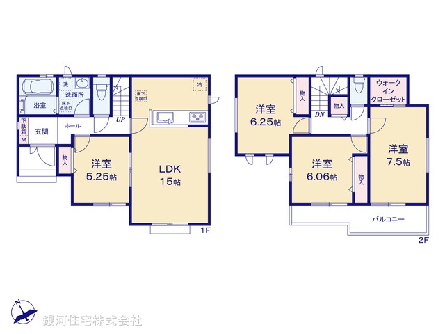 G00373170 埼玉県川口市大字安行吉岡 新築一戸建て 4390万円【間取図】