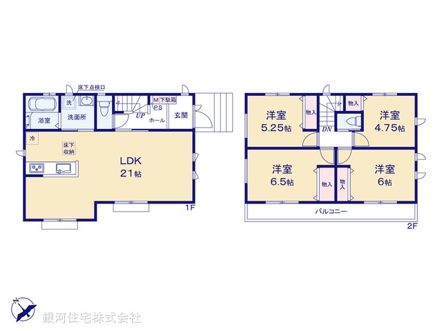G00373186 千葉県市川市若宮１丁目 新築一戸建て 5990万円【間取図】