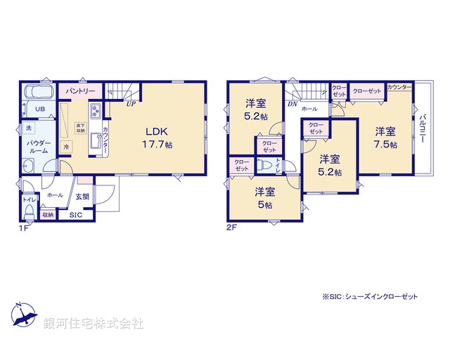 G00373202 千葉県松戸市松戸新田 新築一戸建て 4499万円【間取図】