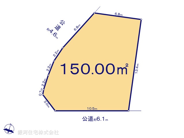 G00373236 埼玉県比企郡川島町大字中山 土地(建築条件付土地) 930万円【区画図】