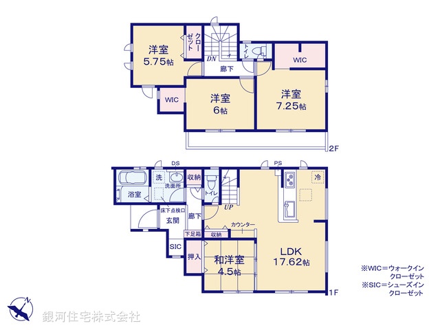 G00373266 千葉県船橋市咲が丘２丁目 新築一戸建て 3290万円【間取図】