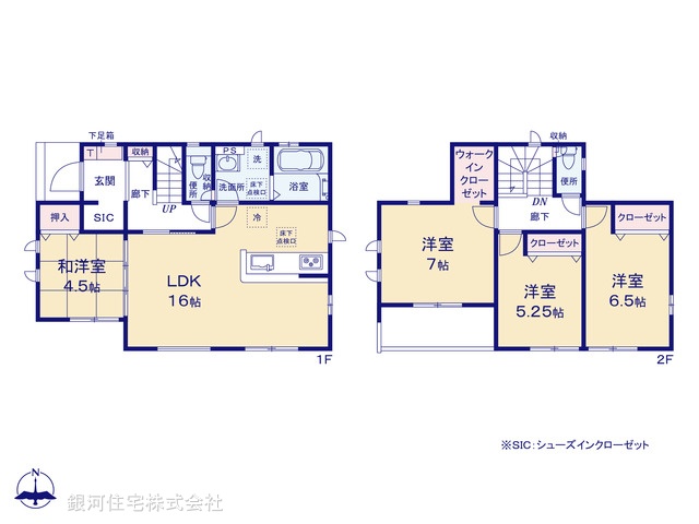 G00373274 千葉県流山市大字東深井 新築一戸建て 3590万円【間取図】