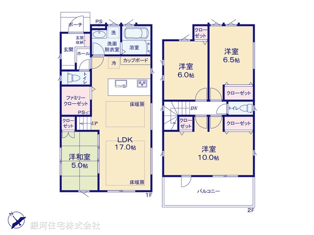 G00373361 東京都東村山市久米川町２丁目 新築一戸建て 4760万円【間取図】