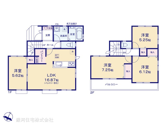 G00373382 埼玉県川口市大字安行慈林 新築一戸建て 3690万円【間取図】