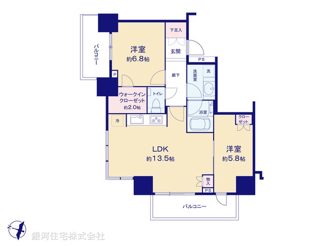 G00373399 東京都台東区池之端２丁目 中古マンション 1億8300万円【間取図】