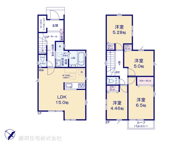 G00373413 埼玉県川口市大字久左衛門新田 新築一戸建て 3880万円【間取図】