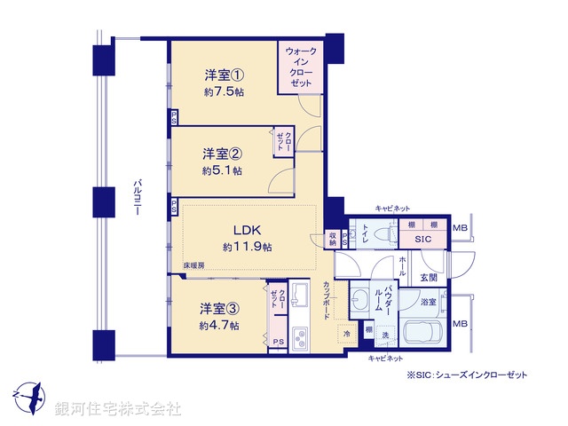 G00373469 東京都港区芝浦４丁目 中古マンション 1億5680万円【間取図】