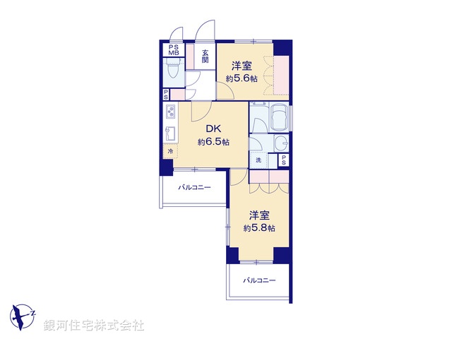 G00373535 東京都調布市布田２丁目 中古マンション 3999万円【間取図】