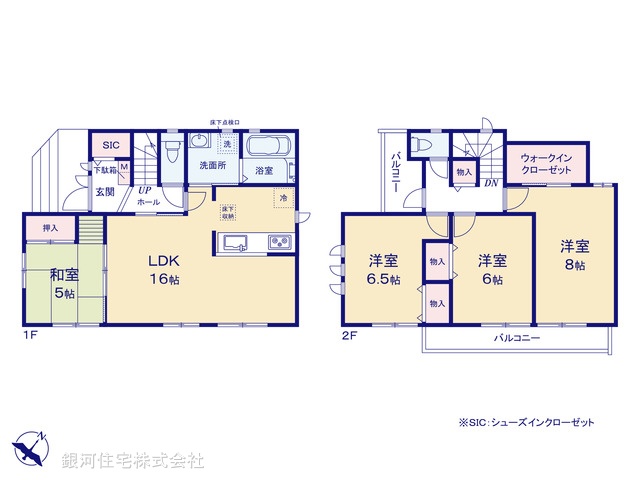 G00373596 千葉県市川市新浜１丁目 新築一戸建て 6790万円【間取図】