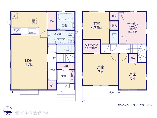 G00373600 千葉県松戸市幸田４丁目 新築一戸建て 3490万円【間取図】