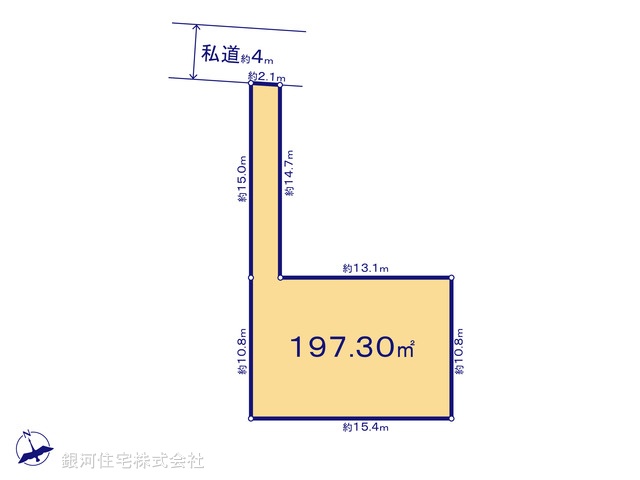 G00373613 千葉県船橋市前原東６丁目 土地 1780万円【区画図】