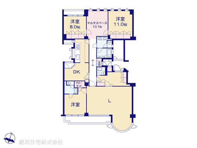 G00373615 東京都江戸川区西小岩３丁目 中古マンション 9380万円【間取図】