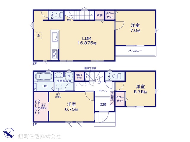 G00373639 東京都八王子市台町１丁目 新築一戸建て 4180万円【間取図】