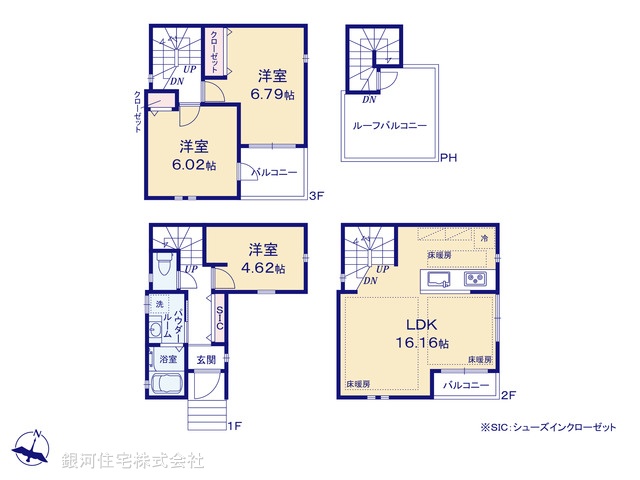 G00373660 埼玉県さいたま市中央区本町西２丁目 新築一戸建て 2980万円【間取図】