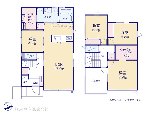G00373664 千葉県袖ヶ浦市奈良輪 新築一戸建て 3498万円【間取図】