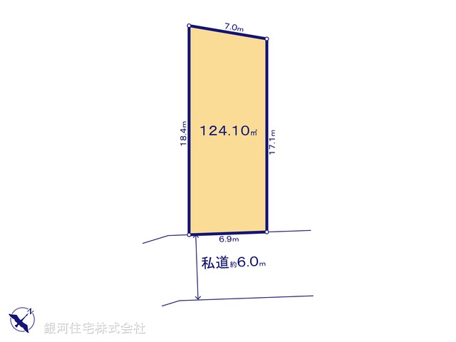 G00373673 埼玉県川口市大字安行小山 土地 2530万円【区画図】