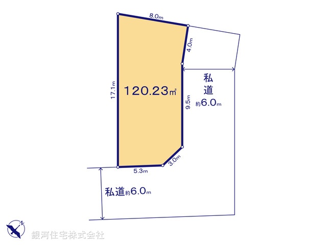 G00373674 埼玉県川口市大字安行小山 土地 2580万円【区画図】
