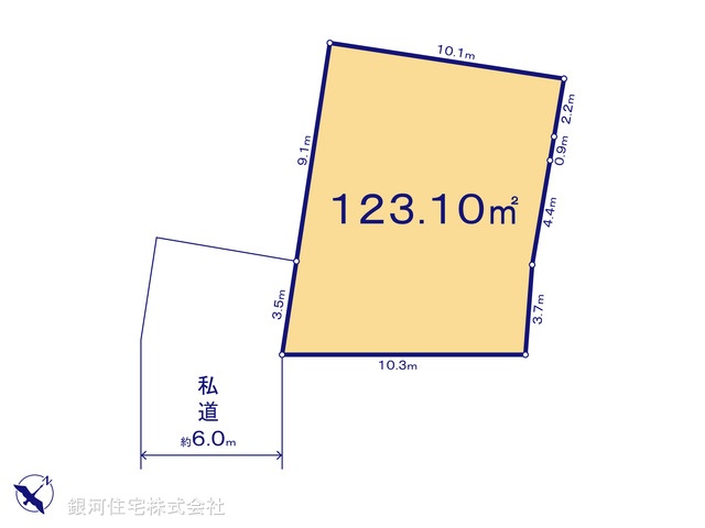 G00373677 埼玉県川口市大字安行小山 土地 2330万円【区画図】