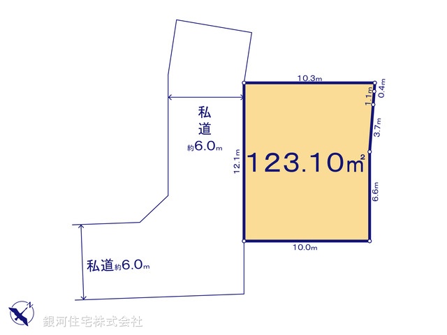 G00373678 埼玉県川口市大字安行小山 土地 2480万円【区画図】
