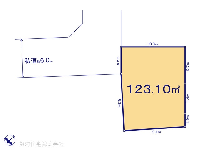 G00373679 埼玉県川口市大字安行小山 土地 2330万円【区画図】