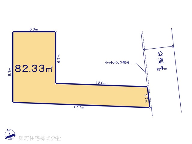 G00373745 千葉県浦安市猫実５丁目 土地 5580万円【区画図】