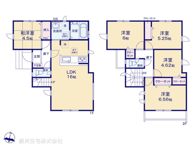 G00373897 東京都八王子市石川町 新築一戸建て 3699万円【間取図】