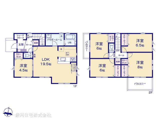 G00373930 東京都八王子市北野台３丁目 新築一戸建て 5599万円【間取図】