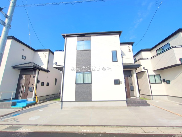 G00374035 埼玉県川口市大字安行小山 新築一戸建て 3690万円 土地面積100.09m² (約30.27坪) 建物面積92.84m² (約28.08坪) 間取り３ＳＬＤＫ 築年月2025年05月(築１年以内)【外観12】