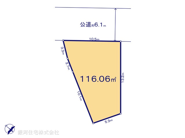 G00374070 東京都大田区東雪谷５丁目 土地 8550万円【区画図】