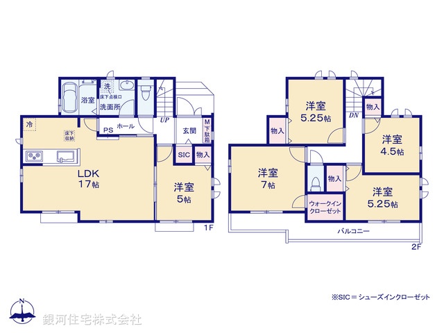 G00374179 東京都練馬区西大泉３丁目 新築一戸建て 5990万円【間取図】