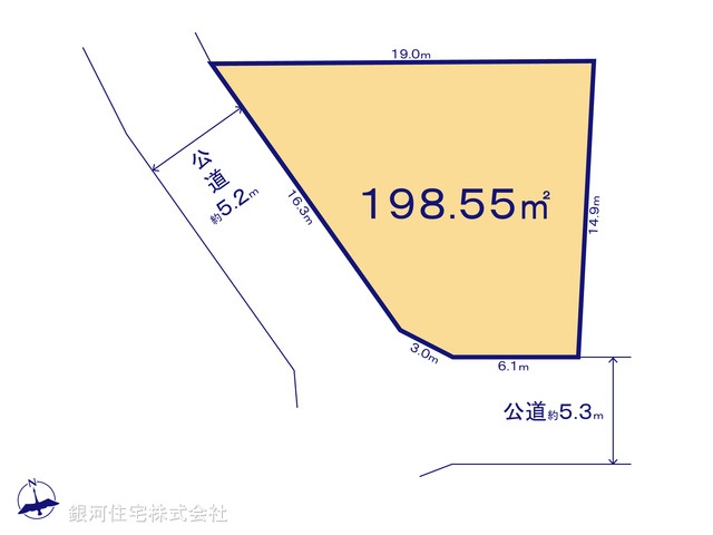G00374228 千葉県我孫子市台田２丁目 土地 2790万円【区画図】