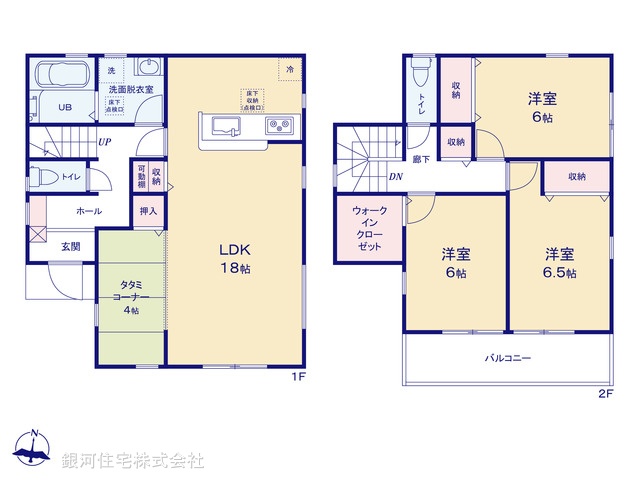 G00374253 埼玉県春日部市米島 新築一戸建て 3980万円【間取図】