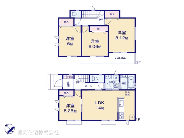 G00374265 東京都町田市図師町 新築一戸建て 3990万円【間取図】