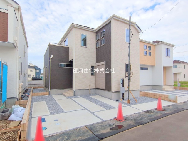 G00374296 埼玉県上尾市大字瓦葺 新築一戸建て 3590万円 土地面積120.03m² (約36.30坪) 建物面積96.67m² (約29.24坪) 間取り３ＬＤＫ 築年月2025年06月(築１年以内)【外観2】
