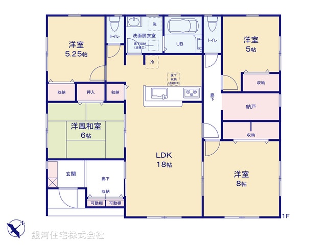 G00374432 埼玉県鴻巣市新井 新築一戸建て 2790万円【間取図】