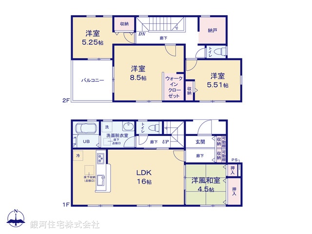 G00374509 埼玉県さいたま市西区大字島根 新築一戸建て 3040万円【間取図】