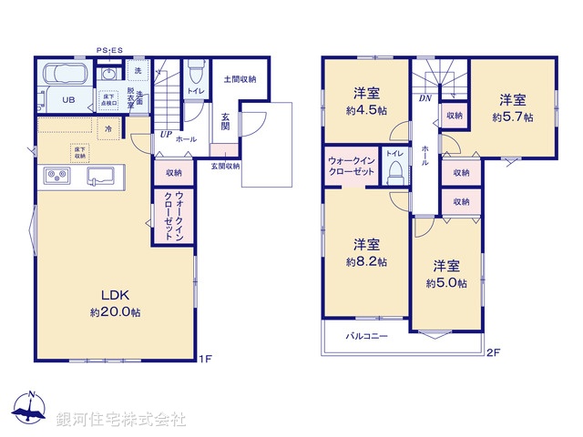 G00374598 千葉県千葉市中央区寒川町３丁目 新築一戸建て 4099万円【間取図】