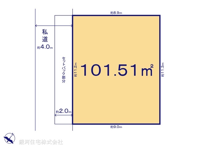 G00374603 千葉県佐倉市生谷 土地 680万円【区画図】