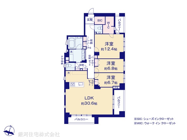 G00374609 東京都港区南麻布５丁目 中古マンション 7億6800万円【間取図】