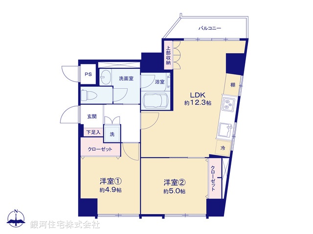 G00374629 東京都足立区千住４丁目 中古マンション 3980万円【間取図】
