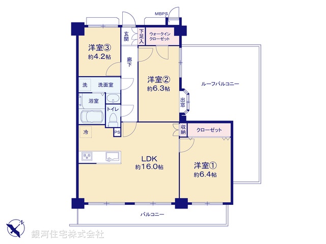 G00374662 埼玉県さいたま市南区大谷場１丁目 中古マンション 3999万円【間取図】
