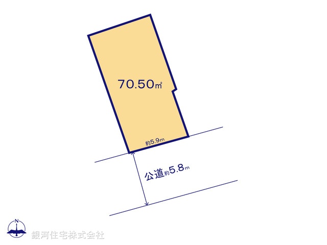 G00374672 東京都杉並区阿佐谷北３丁目 土地 6300万円【区画図】