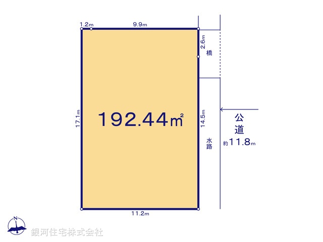 G00374710 神奈川県横浜市青葉区梅が丘 土地 5180万円【区画図】