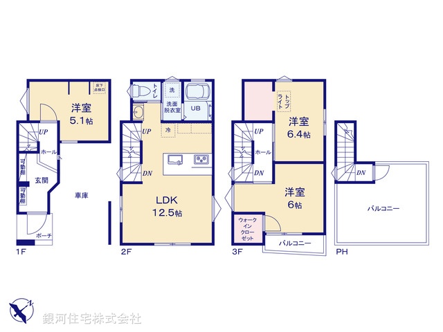 G00374724 東京都江戸川区松江３丁目 新築一戸建て 4980万円【間取図】