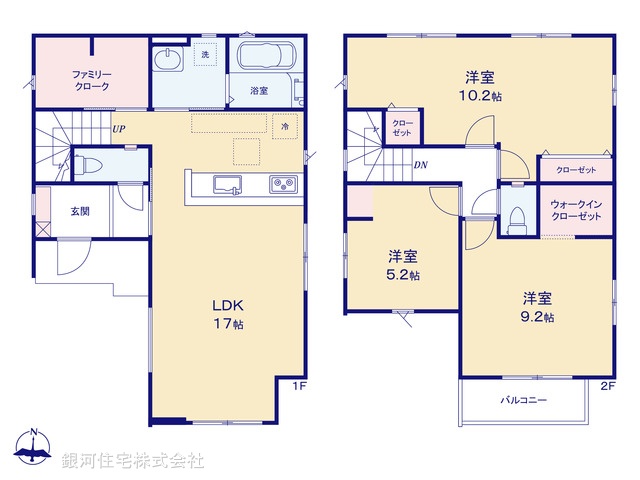 G00374738 埼玉県さいたま市浦和区木崎４丁目 新築一戸建て 4299万円【間取図】