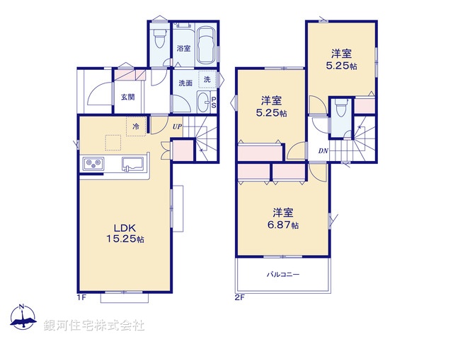 G00374744 埼玉県所沢市大字久米 新築一戸建て 3680万円【間取図】