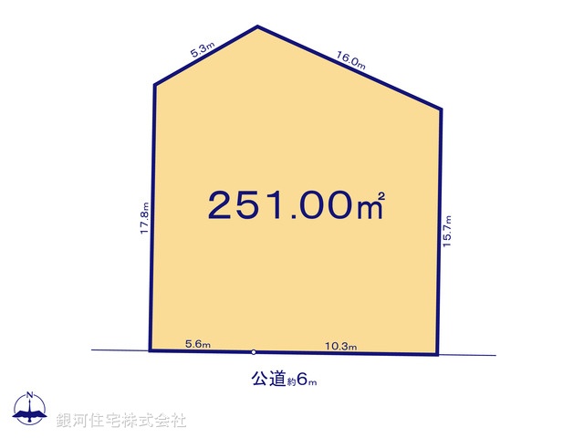 G00374770 千葉県我孫子市青山 土地 980万円【区画図】