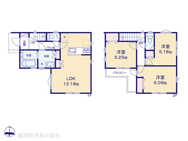 G00374773 埼玉県さいたま市見沼区大字南中野 新築一戸建て 2880万円【間取図】