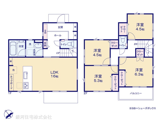 G00374810 東京都町田市大蔵町 新築一戸建て 5380万円【間取図】