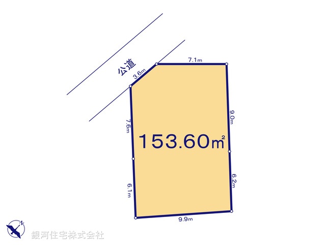 G00374843 千葉県柏市根戸 土地 2000万円【区画図】